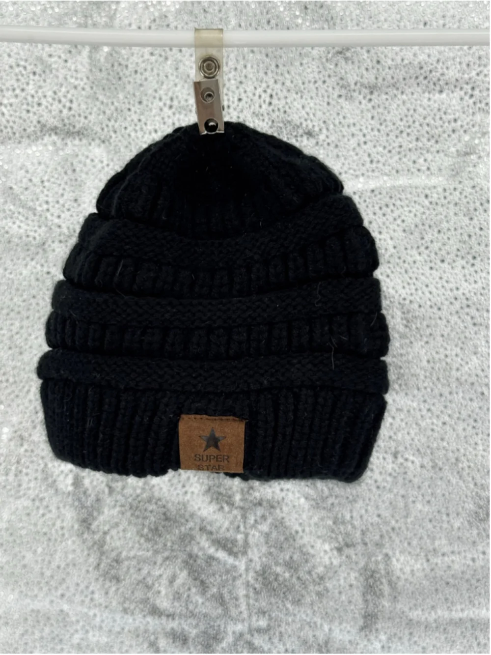 Kids Unbranded Black Grey and NavyKnit Beanie Hats One Size three pack